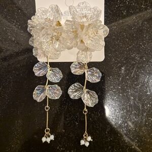 Elegant Floral Drop Earrings